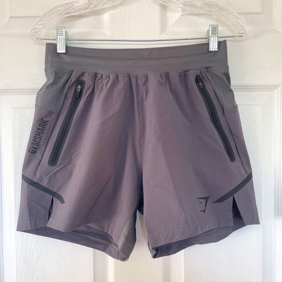 Gymshark Pants - Gymshark Legacy Grey Shorts with Zippered Pockets Sz S NWT